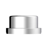 3/4" x 5/8" Chrome Plastic Flat Top 10 Pack of Nut Covers - Push On