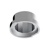 3/4" x 5/8" Chrome Plastic Flat Top 10 Pack of Nut Covers - Push On