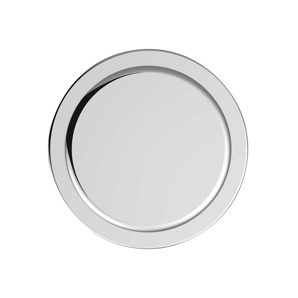 3/4" x 5/8" Chrome Plastic Flat Top 10 Pack of Nut Covers - Push On