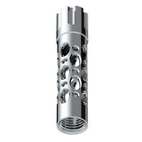 Chrome Austin Style Gun Cylinder Gearshift Knob - M30x3.5 Thread-On