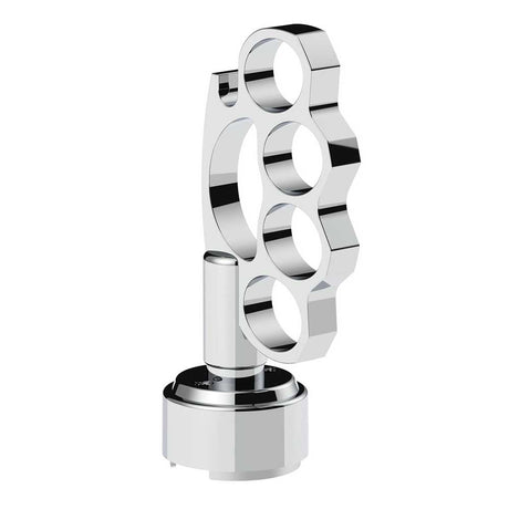 1/2-13 Thread on chrome knuckle 9,10 speed shift knob with adapter