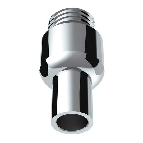 Another angle of chrome aluminum air valve adapter with M30x3.5 threads