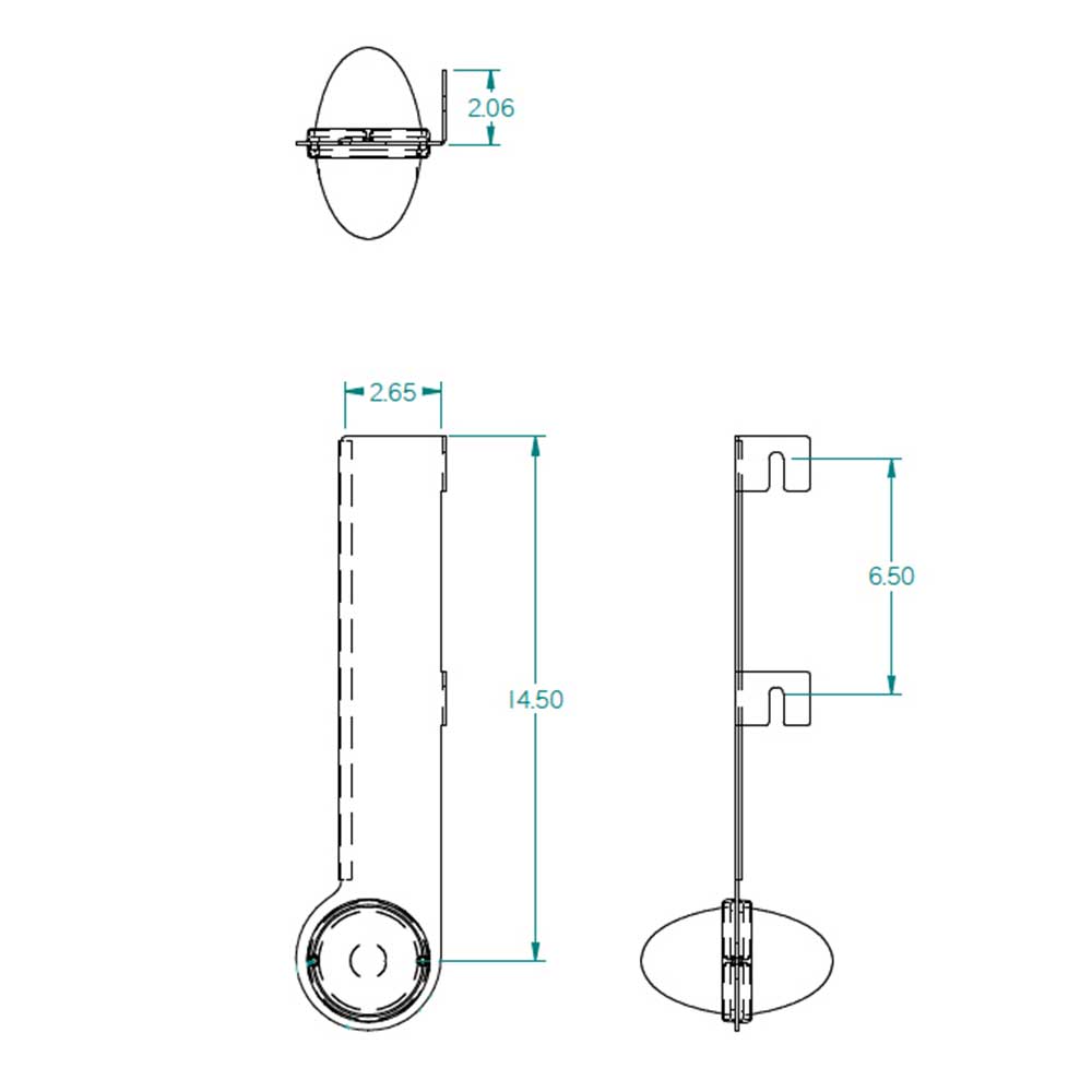 Outward Facing GLO Watermelon LED SS Frame Bracket