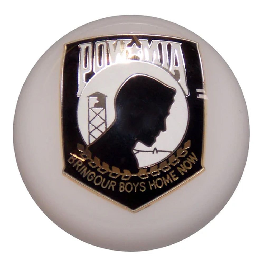 POW MIA White Shifter Knob