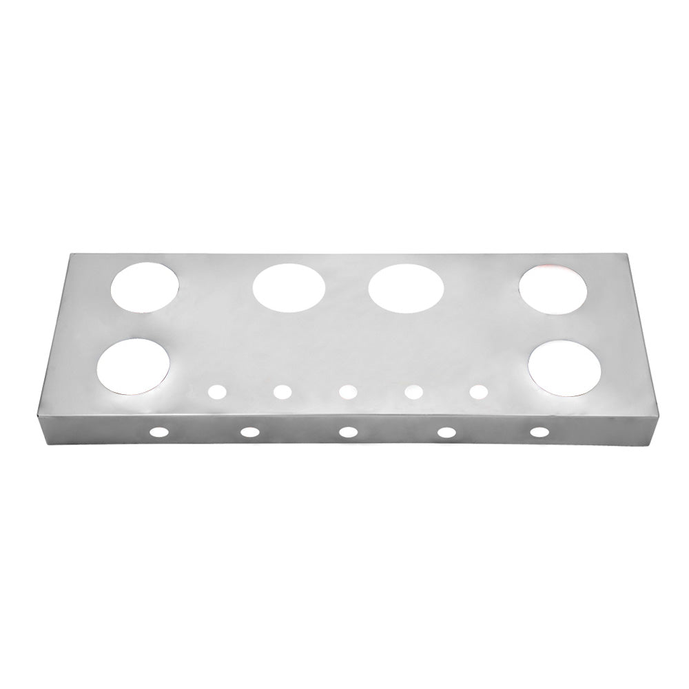 Stainless Steel Center Panel with Under-Glow and Side Cutouts