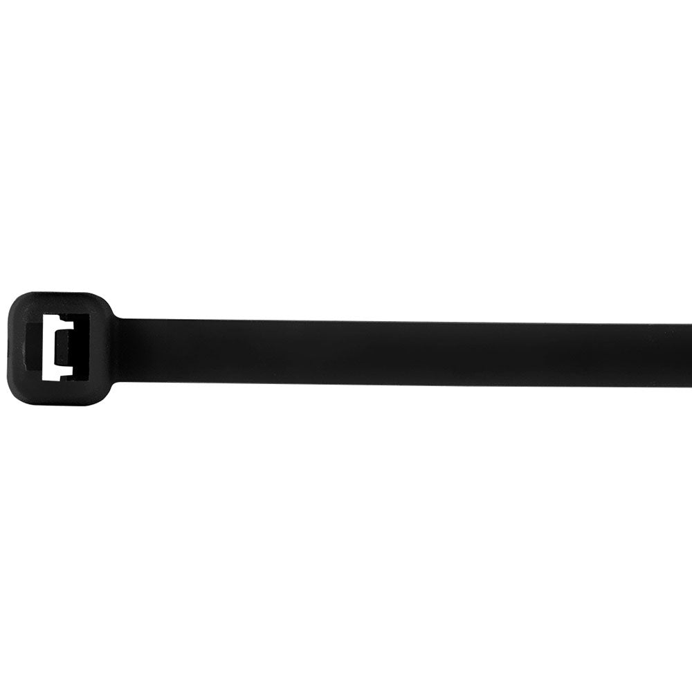 8" Black Nylon Cable Zip Tie 10PK