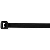 8" Black Nylon Cable Zip Tie 10PK