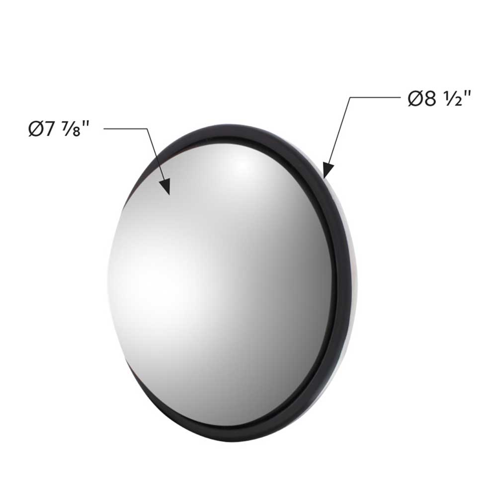 8-1/2" Stainless Steel Full Dome Convex Mirror