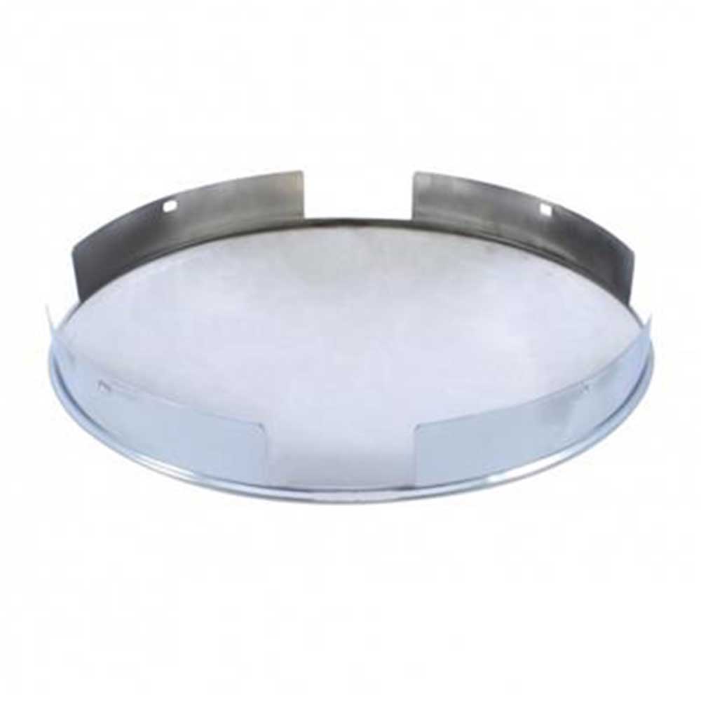 SS Dome, Front Hubcap, 4 Even Notch, 1" Lip