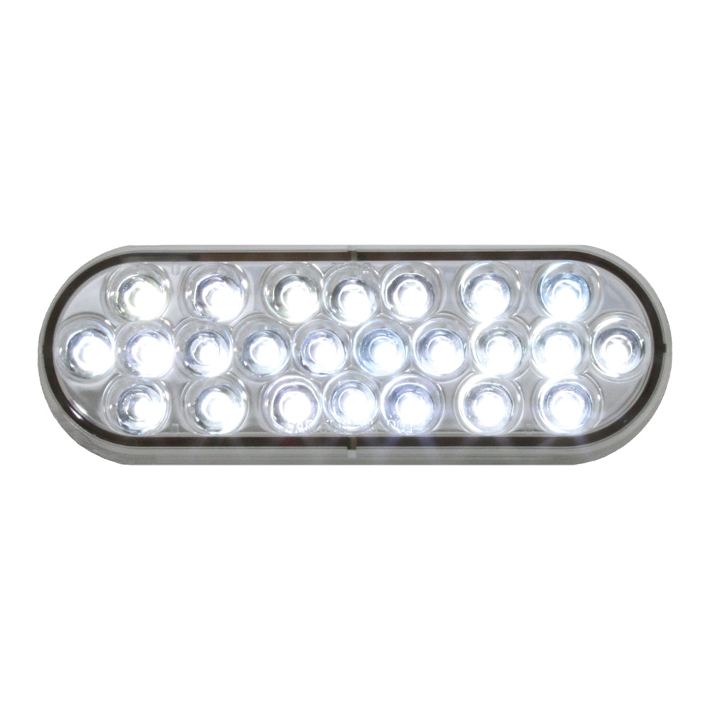 Oval Pearl Back Up LED Light with Grommet Kit
