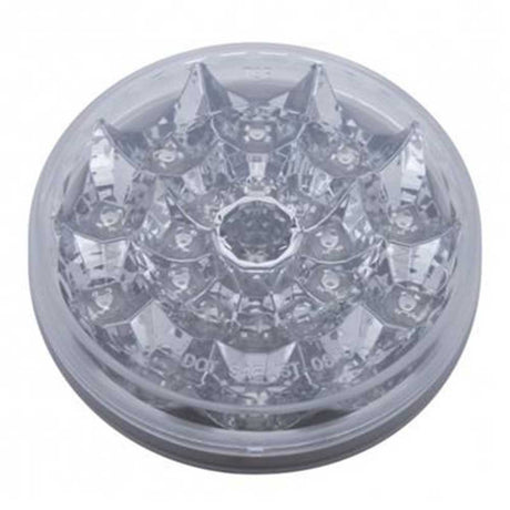 4" Round 21 red LED reflector light with clear lens