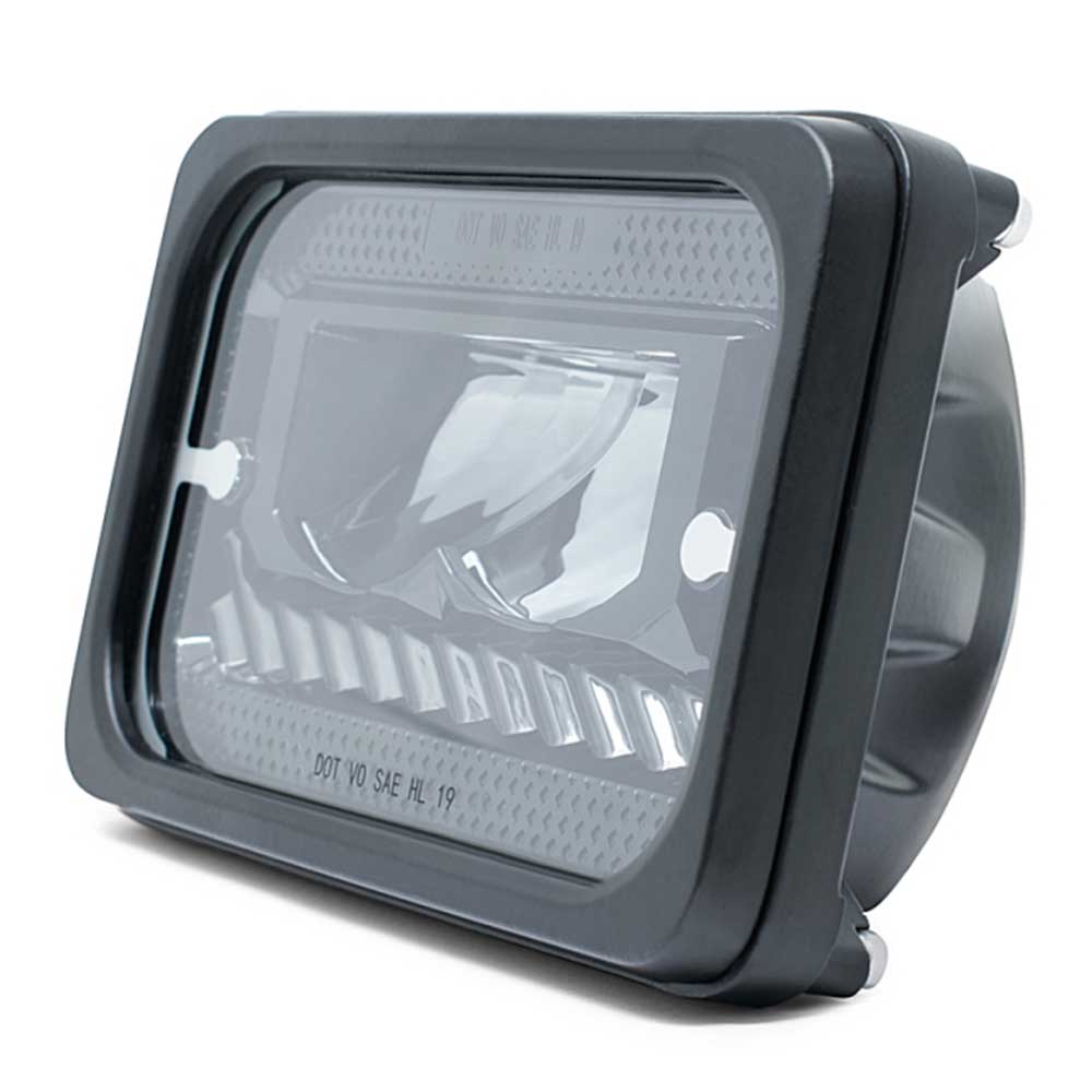 4" x 6" High Beam Heated De-Icing LED Headlight
