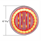 4" Round 33 Red LED Lumos X-Series Stop, Turn and Tail Light with Clear Lens