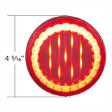 4" Round 33 Red LED Lumos X-Series Stop, Turn and Tail Light