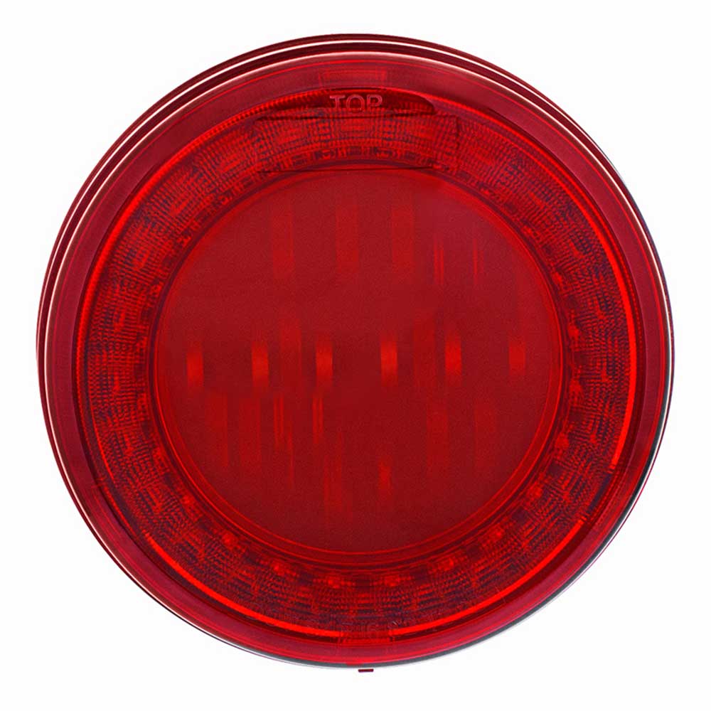 Another angle of 4" Round 30 LED lumos i-series turn signal light, closer view