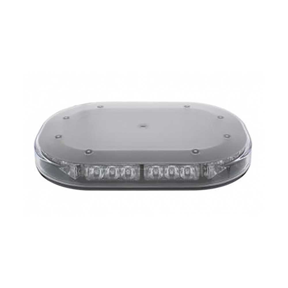 9-3/4" 30 Amber LED with Clear Lens Micro Warning Light Bar Magnet Mount