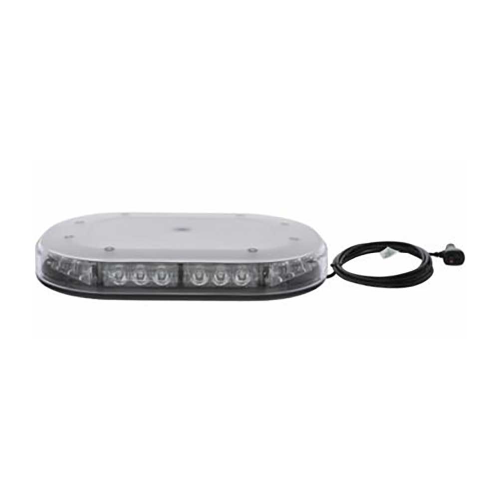9-3/4" 30 Amber LED with Clear Lens Micro Warning Light Bar Magnet Mount
