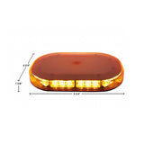 9-3/4" 30 Amber LED with Clear Lens Micro Warning Light Bar Magnet Mount