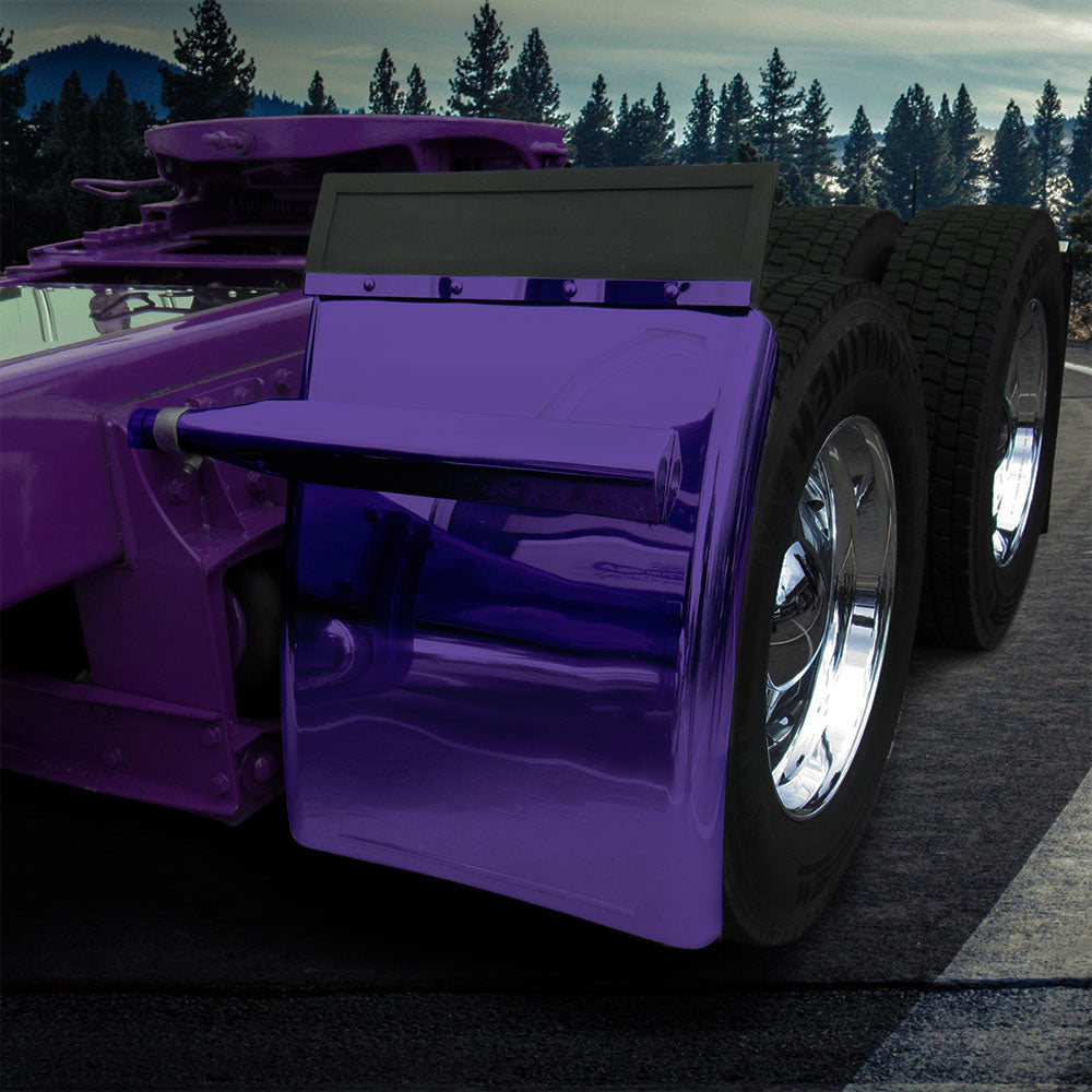 31" Purple Smoke and Mirrors Quarter Fenders with Triangle Mounting Kit