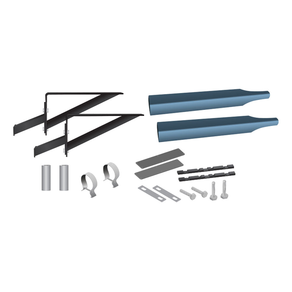 Blue Half Fender Smoke & Mirrors Bracket Kit