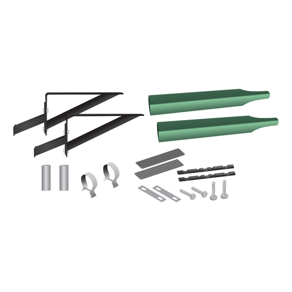 Green Half Fender Smoke & Mirrors Bracket Kit