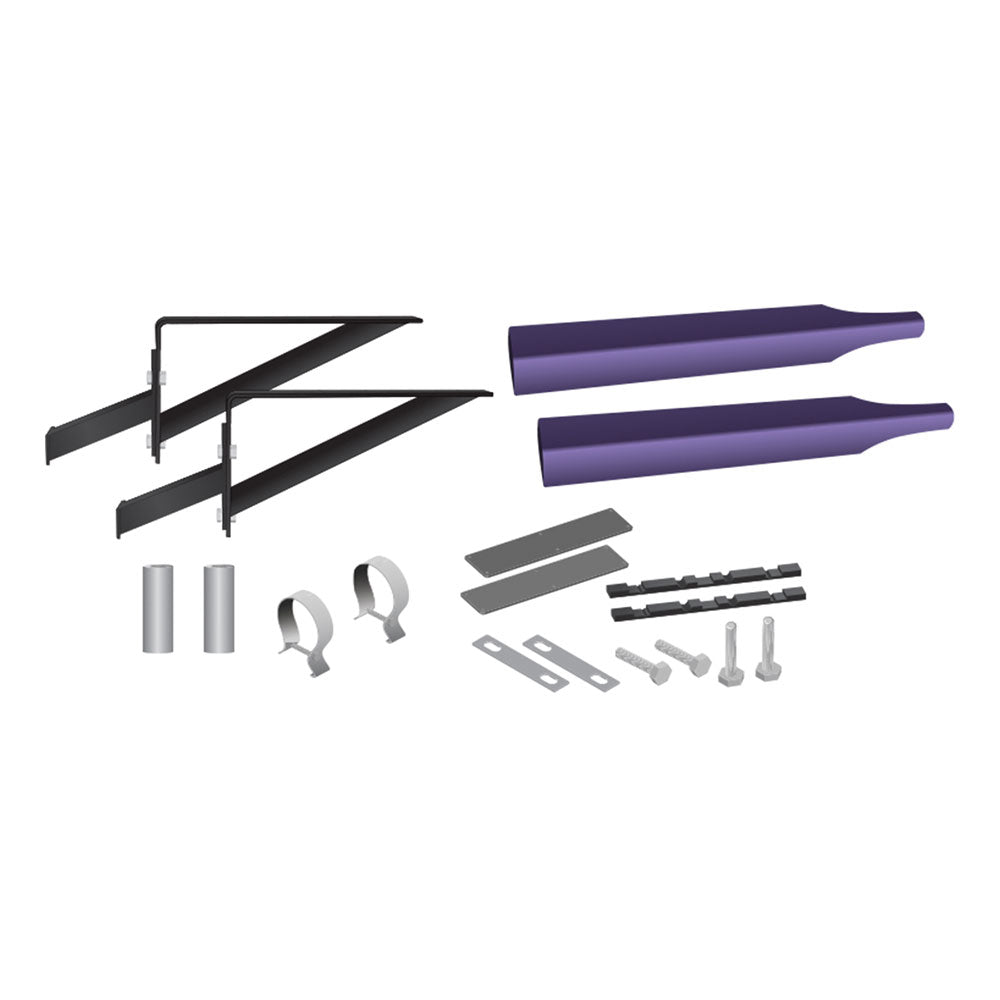 Purple Half Fender Smoke & Mirrors Bracket Kit