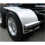 66" Polished Aluminum Half Fenders