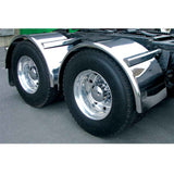 80" Polished Aluminum Single Axle Fenders