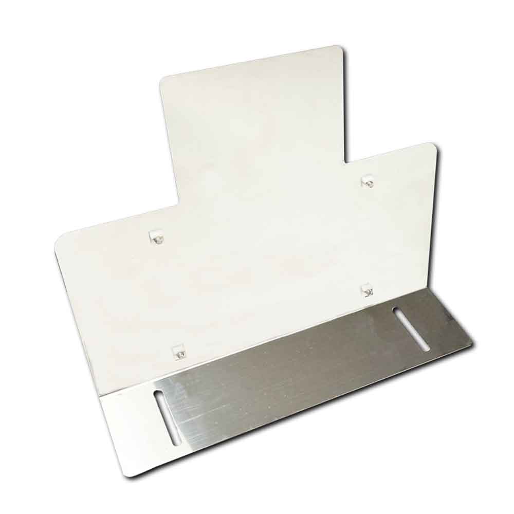 Stainless Steel Flanged License Plate Holder