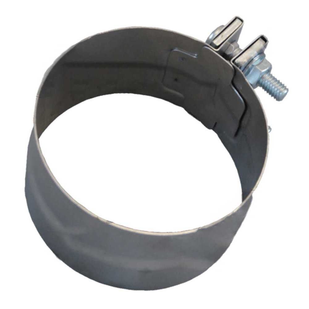 5"D x 3"W Aluminized Steel Exhaust Clamp