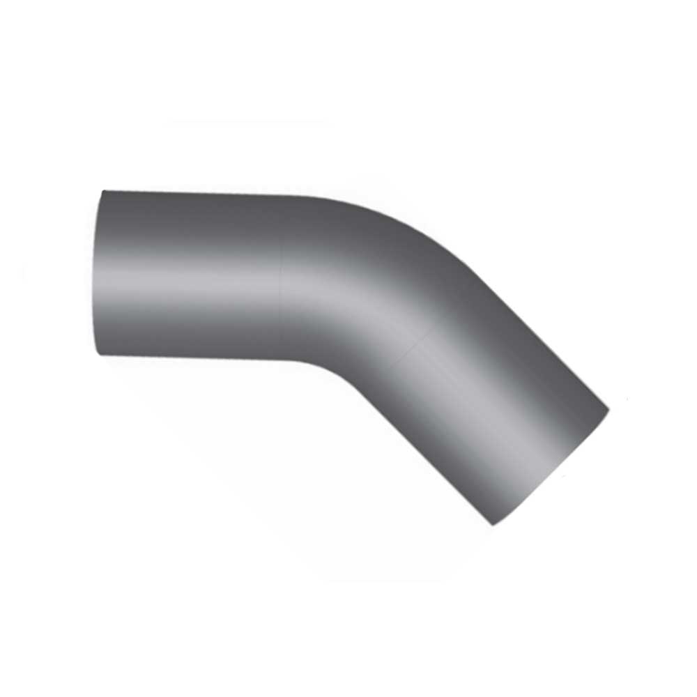 5"ID/OD x 8" 45 Degree Aluminized Elbow
