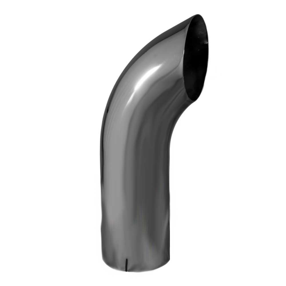 5"D x 18"L Curved Chrome Stack