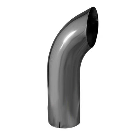 5"D X 18"L curved chrome stack