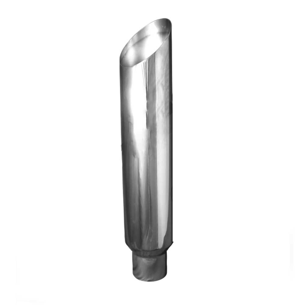 7"D x 36"L  Mitered Chrome Stack