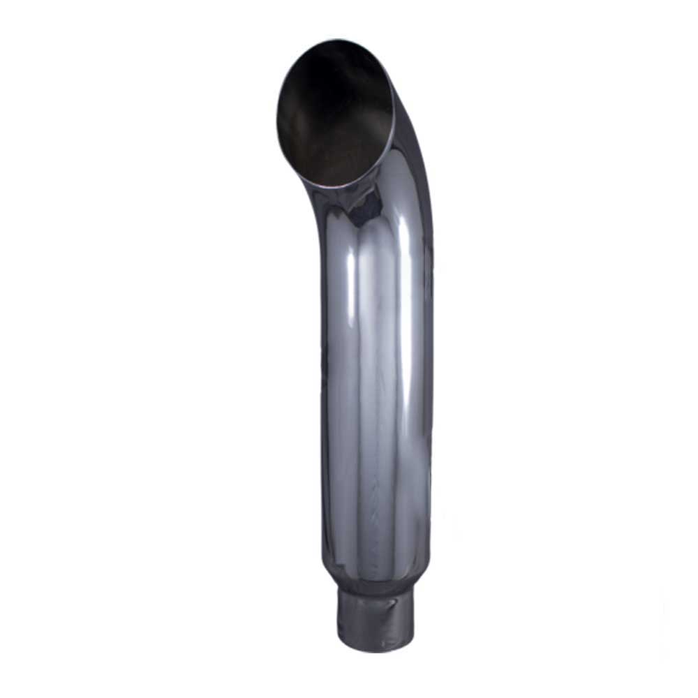 7"D x 36"L Curved Chrome Stack