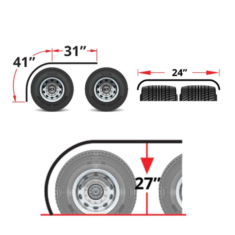 72" Smoke & Mirrors Half Fenders