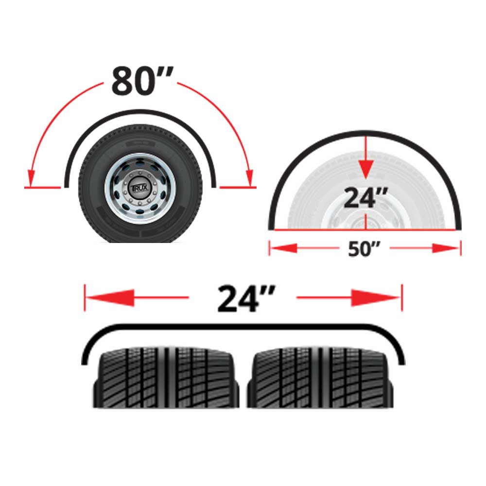 80" Smoke & Mirrors Single Axle Fenders