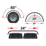 80" Smoke & Mirrors Single Axle Fenders