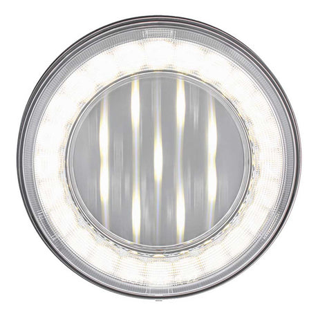 4" Round 33 white LED lumos x-series back up light with clear lens