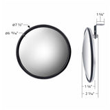7-1/2" Stainless Steel 320R Contour Radius Convex Mirror