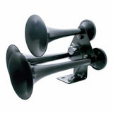 Black 3 Trumpet Train Horn with Electric Solenoid