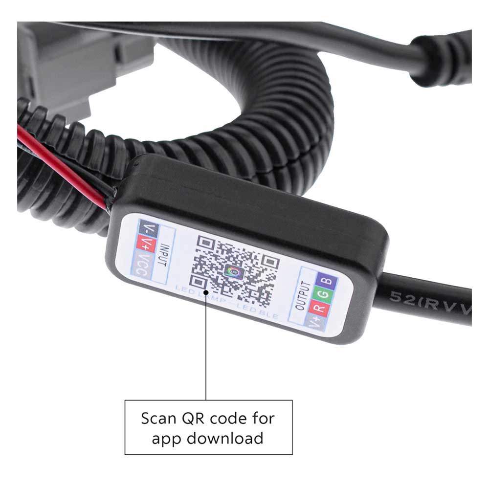 Peterbilt 382, 384, 386, 387 Chrome LED Headlight with RGB Position Light Bar