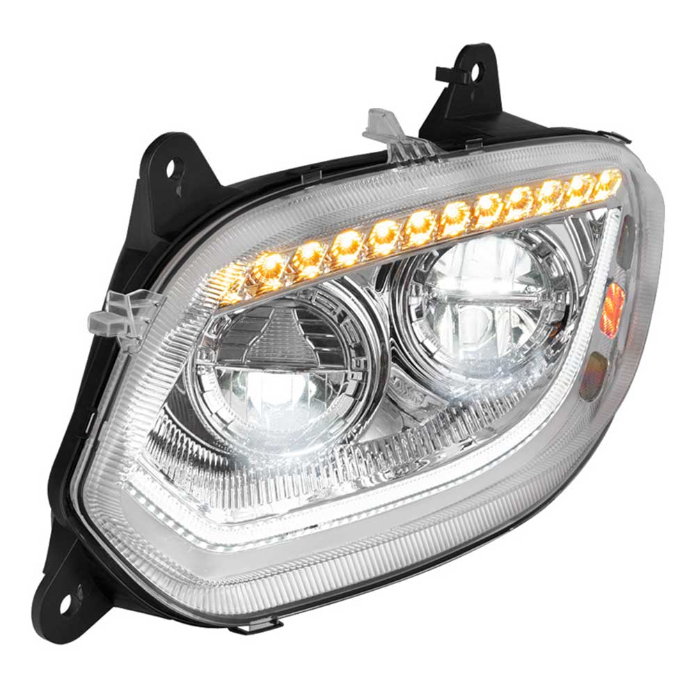 International LT 86 LED Chrome Headlight