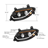 International LT Black Inner Housing 86 LED Headlight