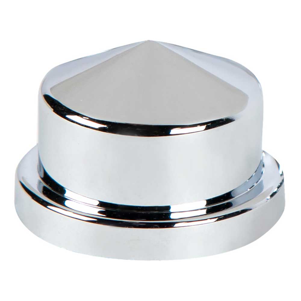 3/4" x 7/8" Chrome Plastic Nut Covers - Push On 10PK