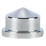 3/4" x 7/8" Chrome Plastic Nut Covers - Push On 10PK