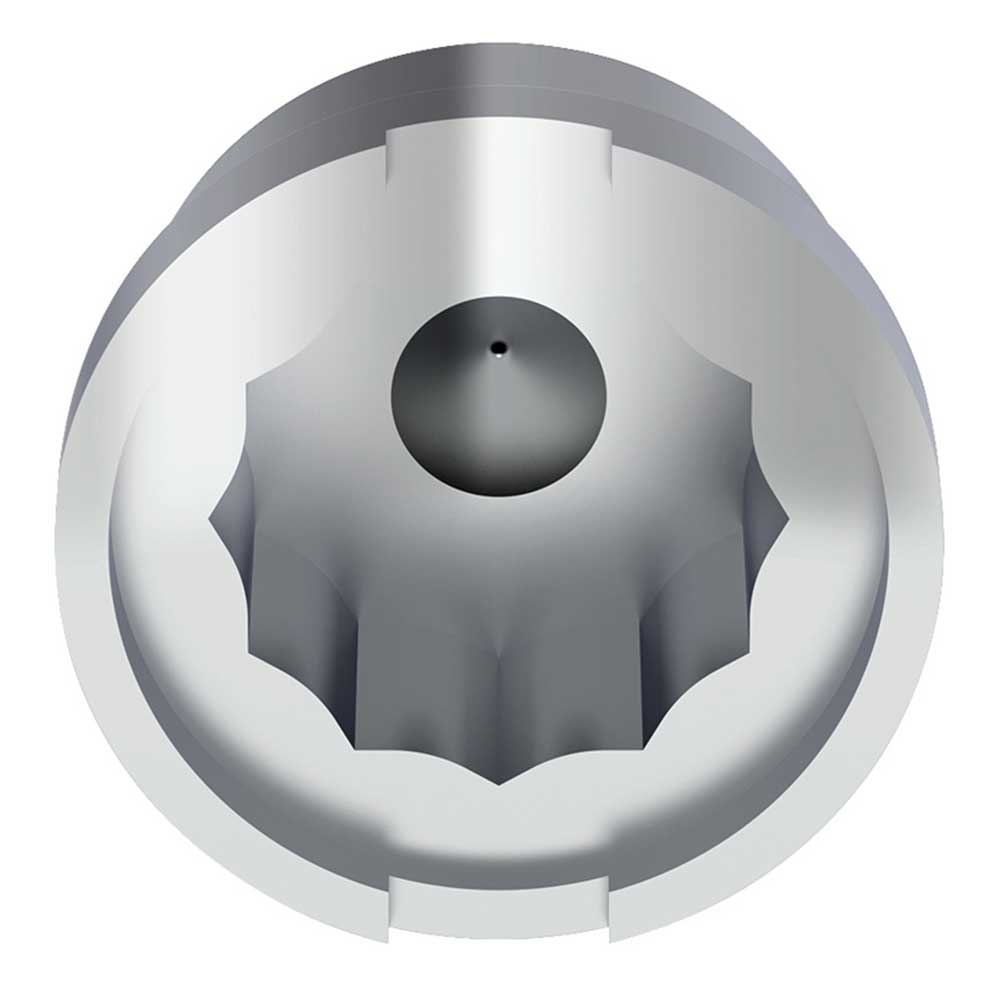 3/4" x 7/8" Chrome Plastic Nut Covers - Push On 10PK