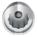3/4" x 7/8" Chrome Plastic Nut Covers - Push On 10PK