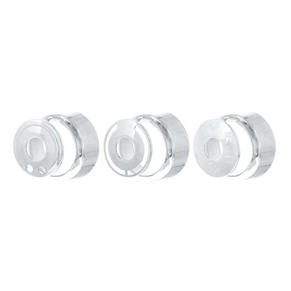 Freightliner Cascadia 2018+ Chrome A/C Control 6-Piece Dial Covers