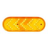 6" Amber 35 LED Reflector Oval Sequential Turn Signal Light